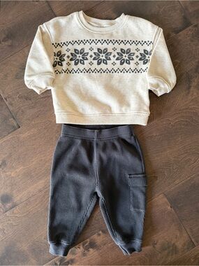 Carter's Fair Isle Sweater and Joggers Set